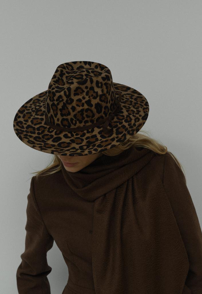 Шляпа федора FF03 из 100% шерсти/LEO