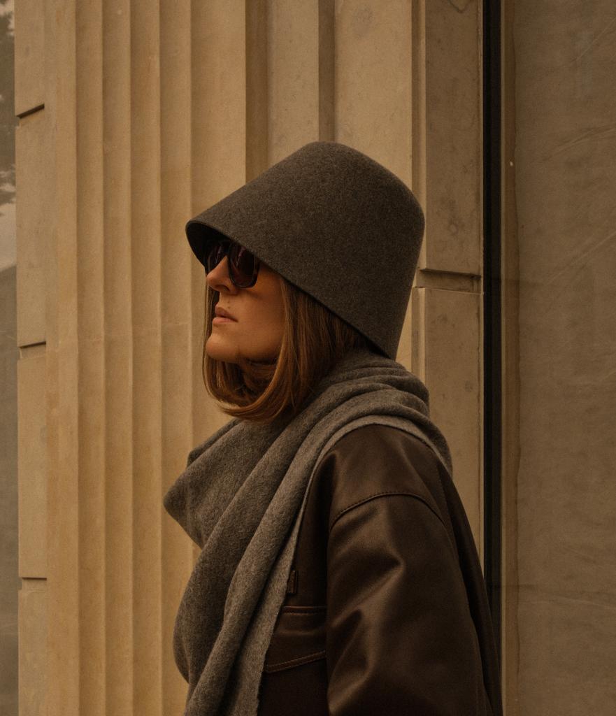 Панама из фетра PANAMORE/графит меланж