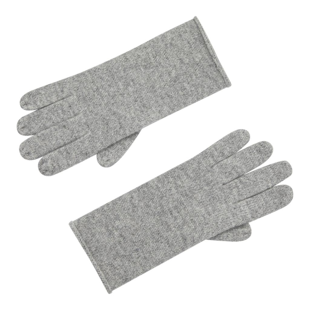 Перчатки из кашемира/серый меланж