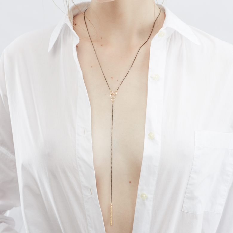 Подвеска-галстук "Gold brush"