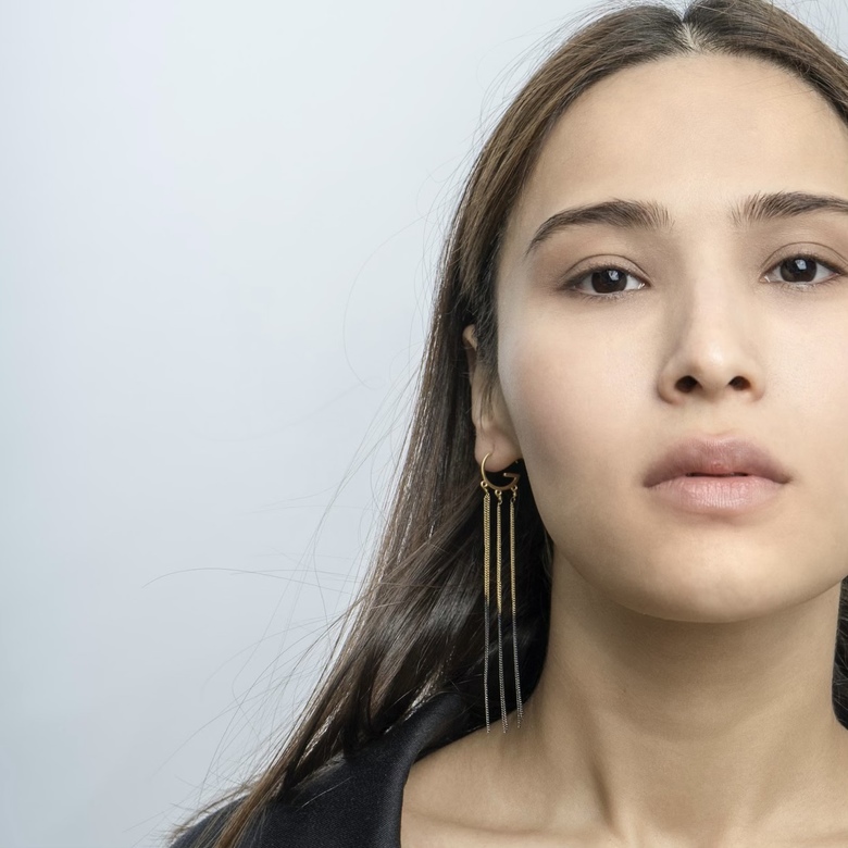 Серьги "G" gradient