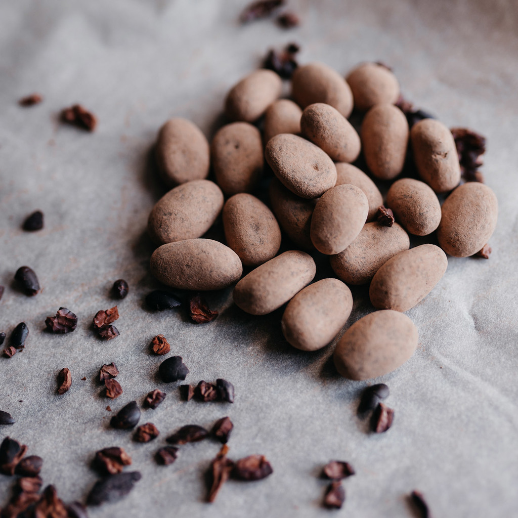 Какао бобы в темном шоколаде | 100 гр