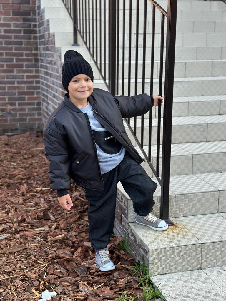 Утепленный Бомбер ЭНДИ черный