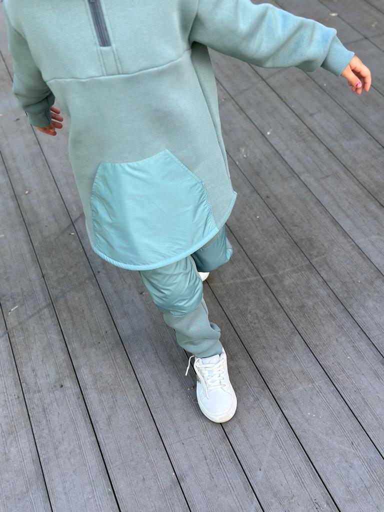 Костюм трикотажный с начесом ментол