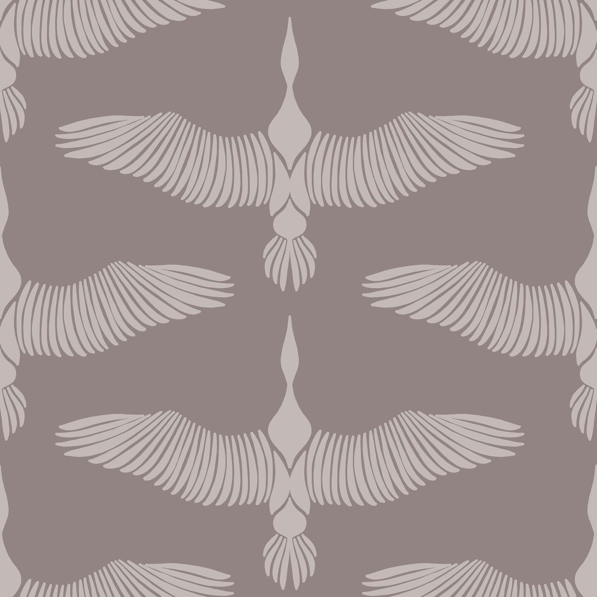 Birds grey ткань
