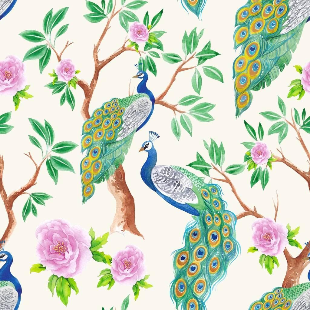 Peacock образец ткани