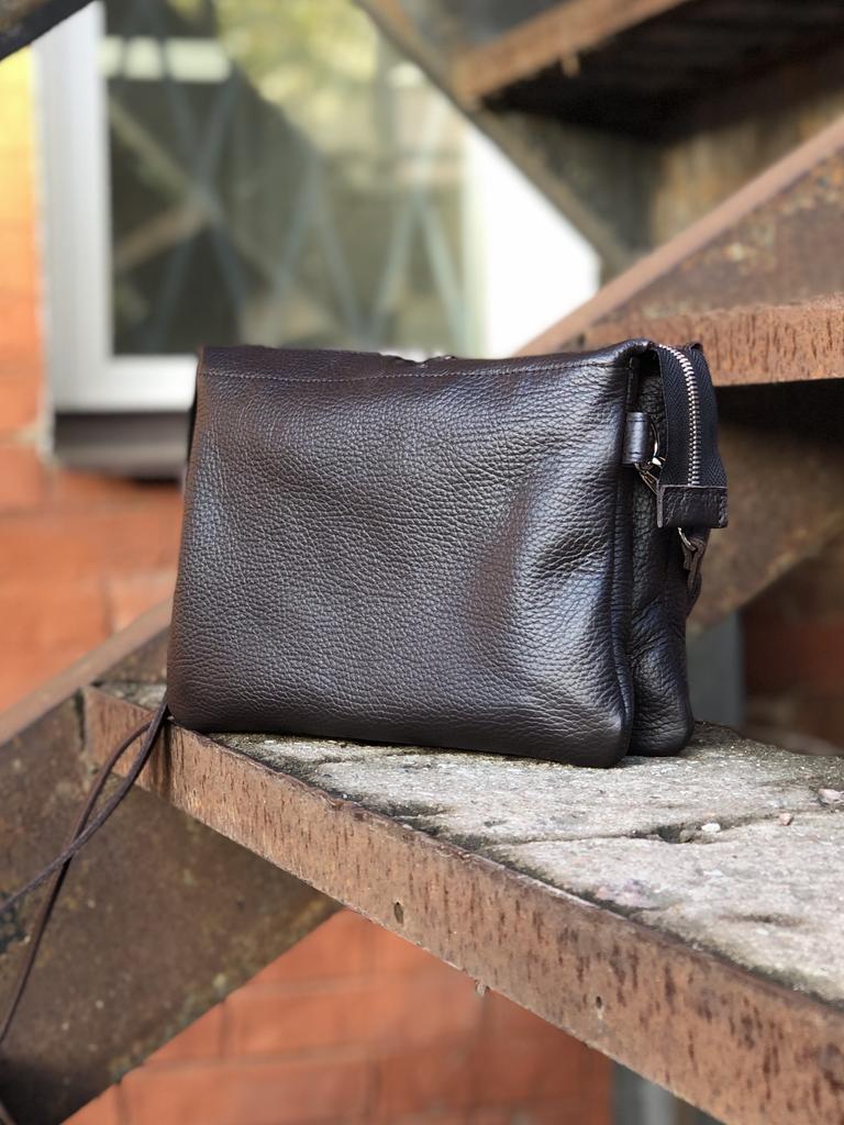 Изготовление на заказ сумки из натуральной кожи Leofisherbags DOUBLEBAG