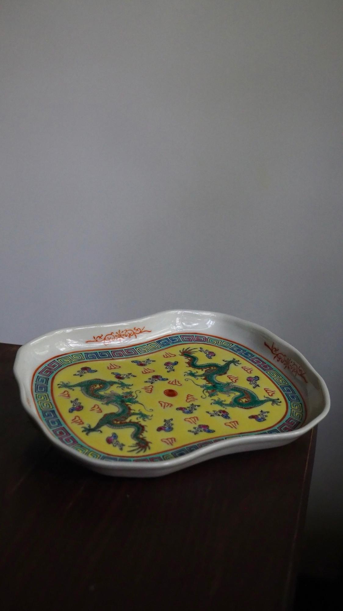 Китайское винтажное блюдце