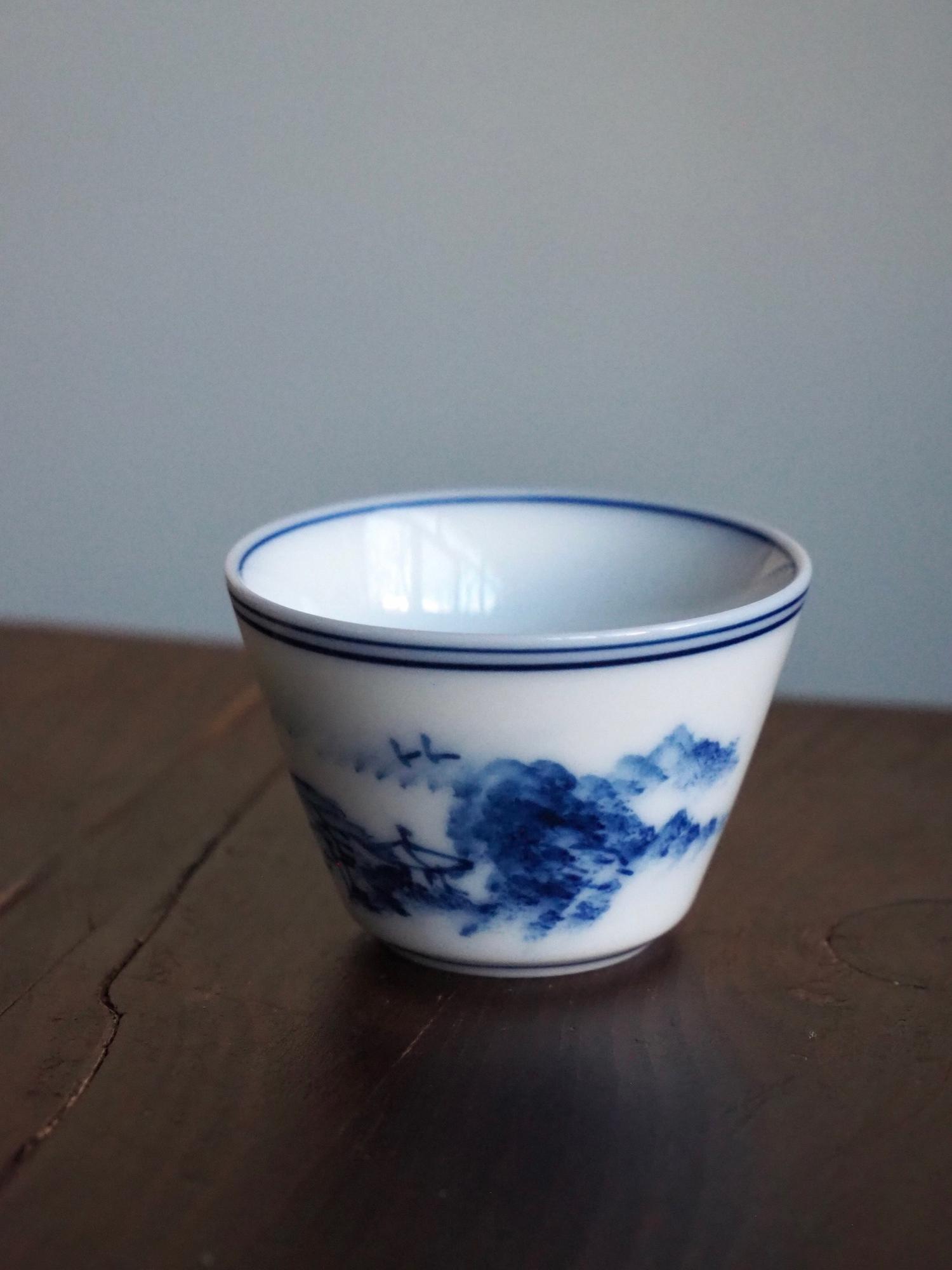 Фарфоровая пиала "Пейзаж"