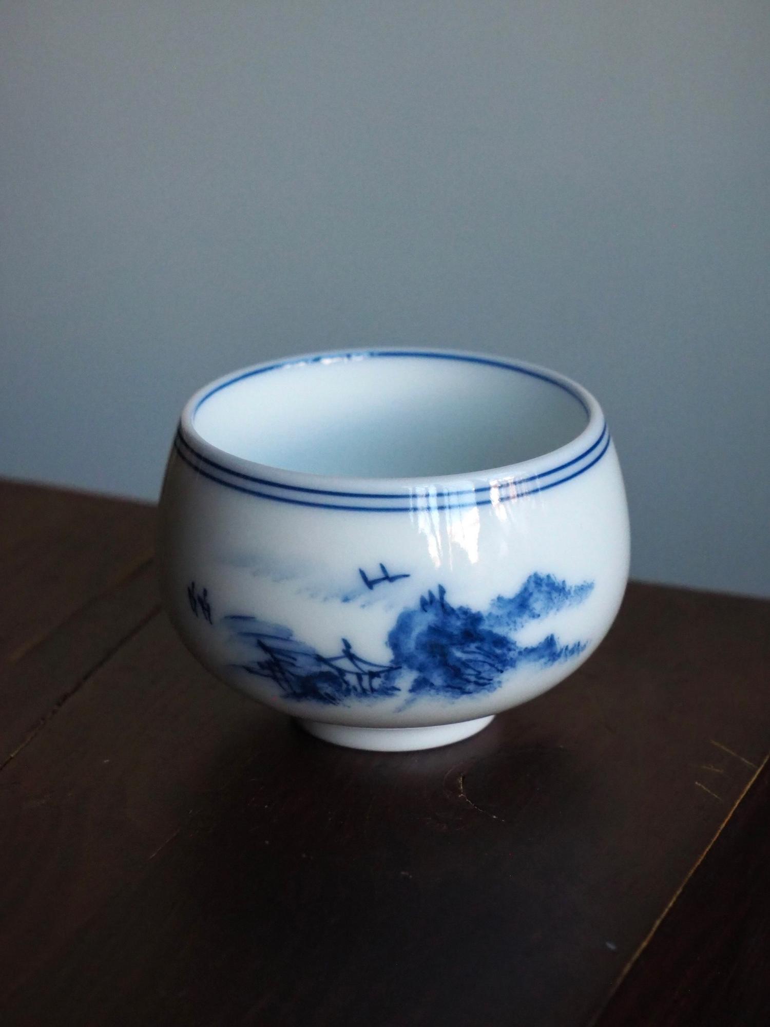 Фарфоровая пиала "Пейзаж"