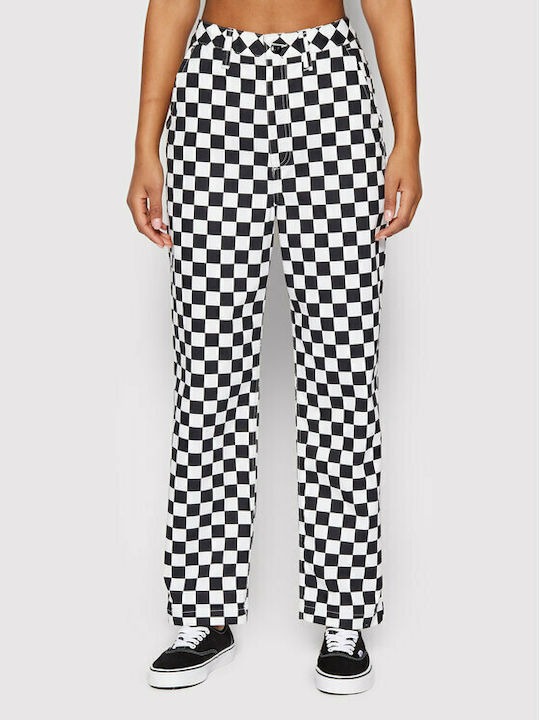 БРЮКИ WM AUTHENTIC WMN CHINO PRINT CHECKERBOARD