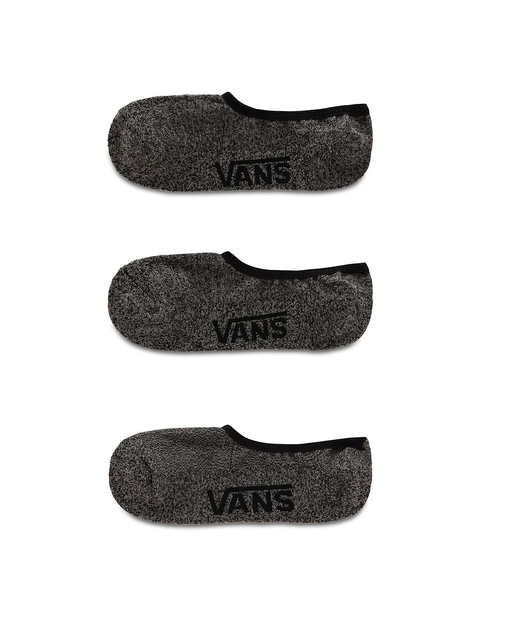 НОСКИ НИЗКИЕ CLASSIC SUPER NO SHOW (9.5-13, 3PK) BLACK HEATHER