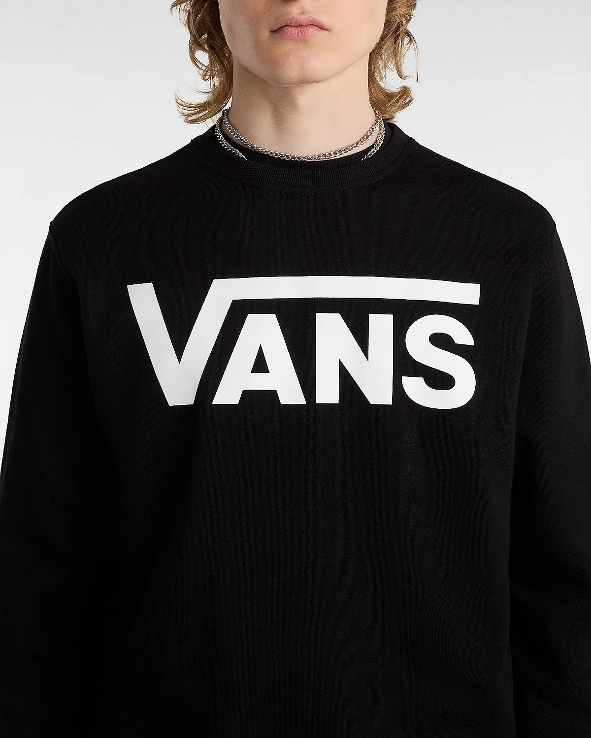 СВИТШОТ MN VANS CLASSIC CREW II BLACK/WHITE