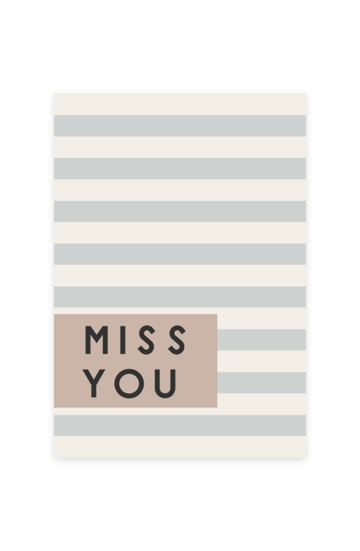 Открытка "Miss you"
