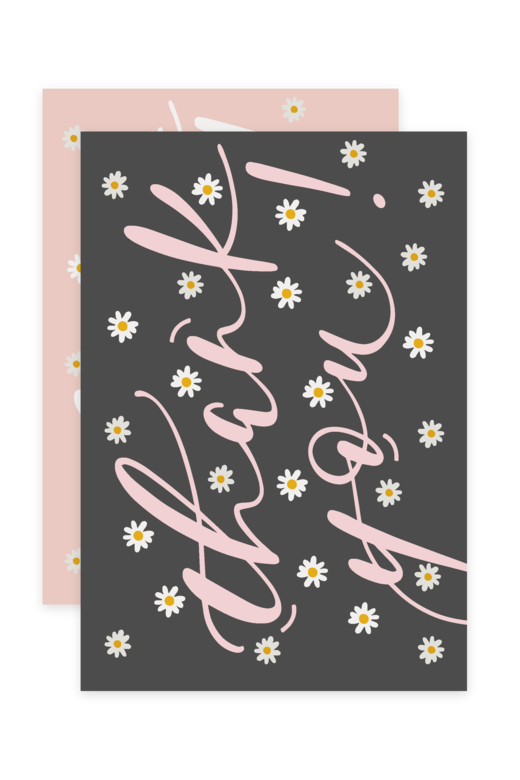 Открытка "Thank you / Grey"