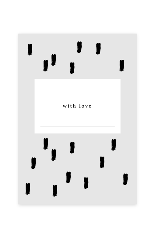 Открытка "With love"