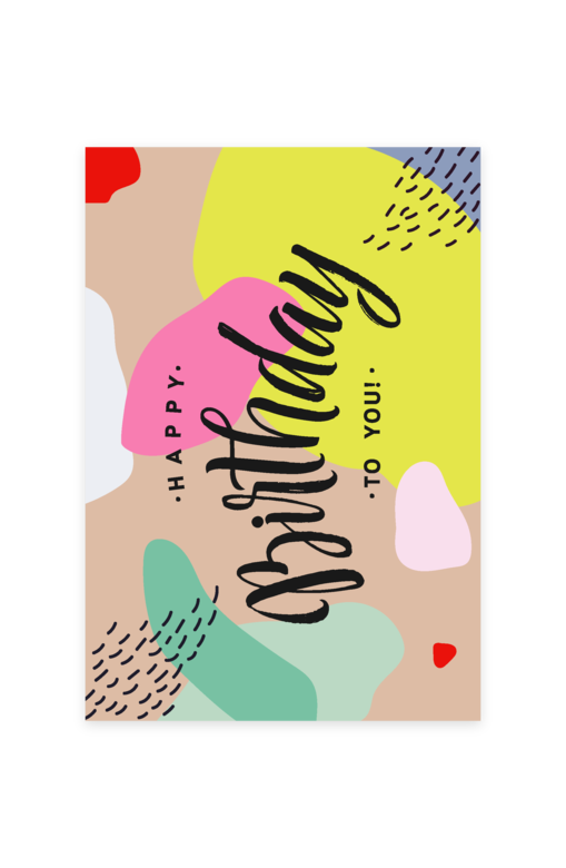 Открытка "Happy Birthday / Multi"