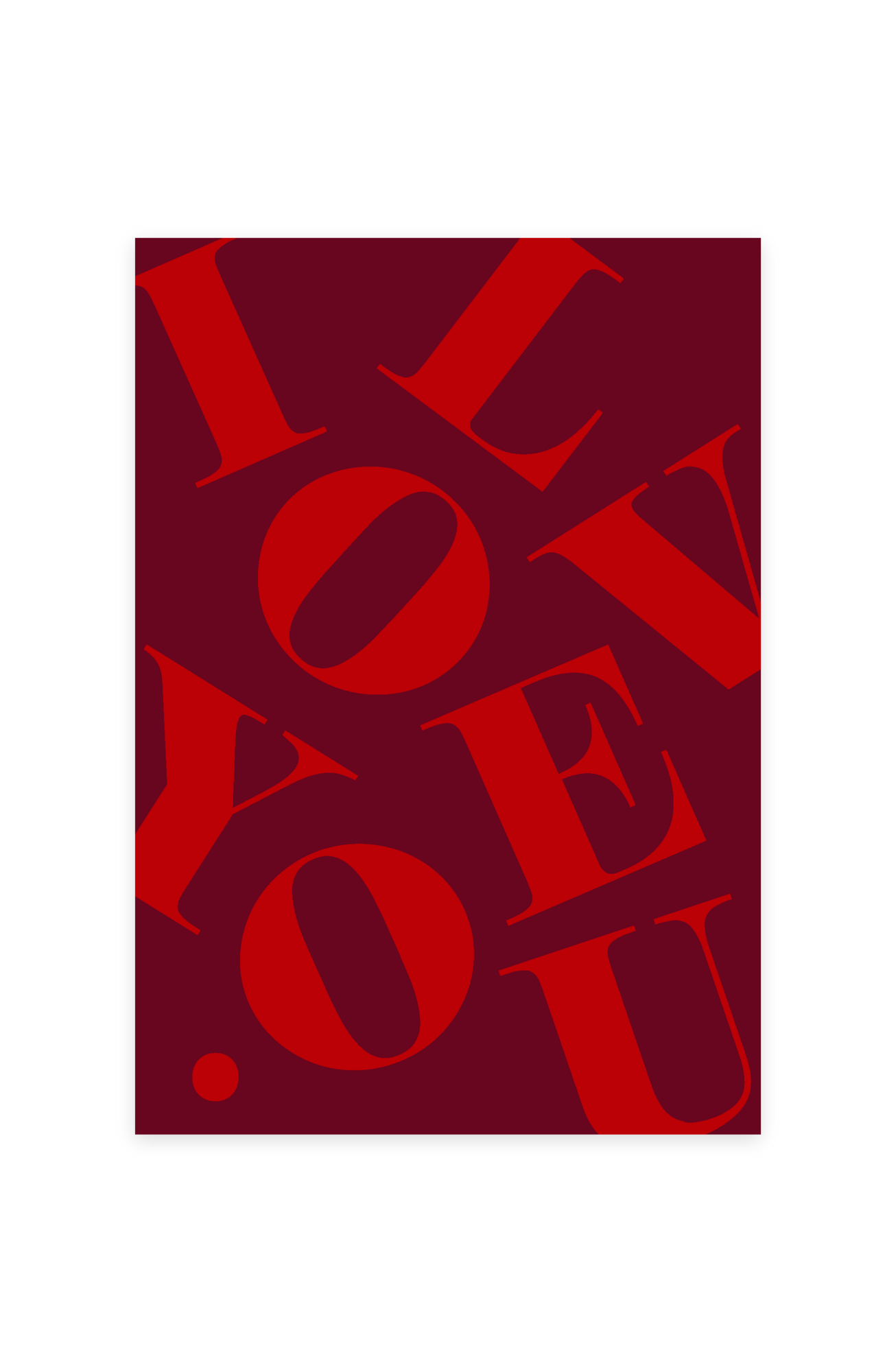 Открытка "LOVE"