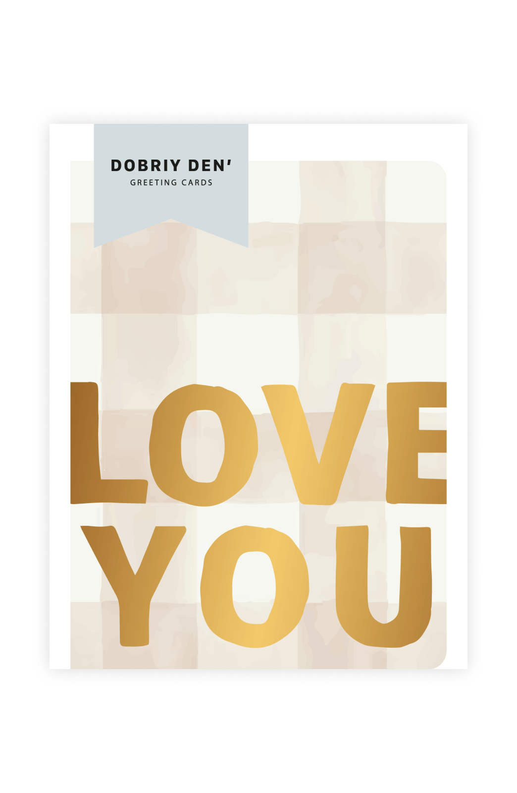 Love You Check Plaid