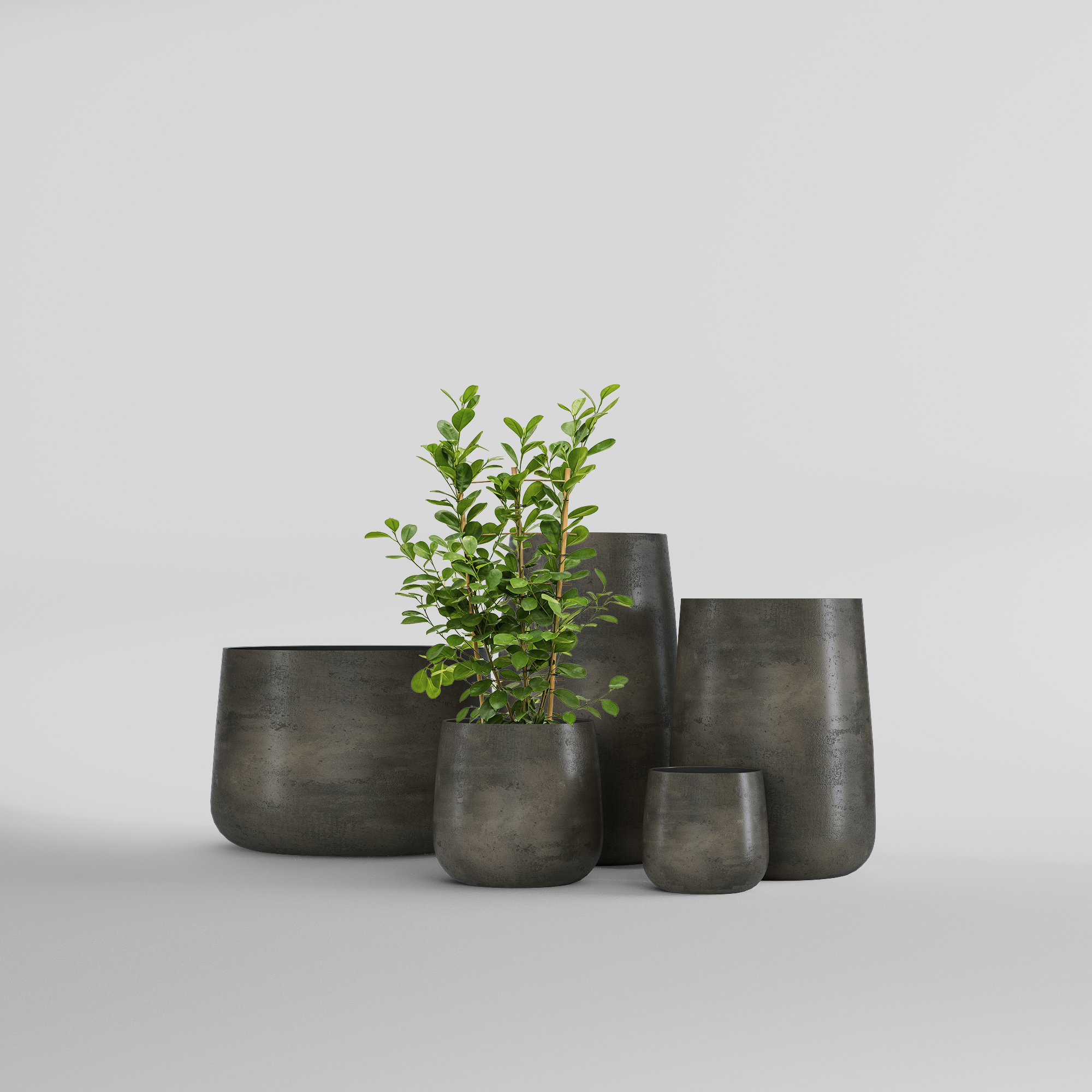 КАШПО CONE D32 H36 BREZENT GREY