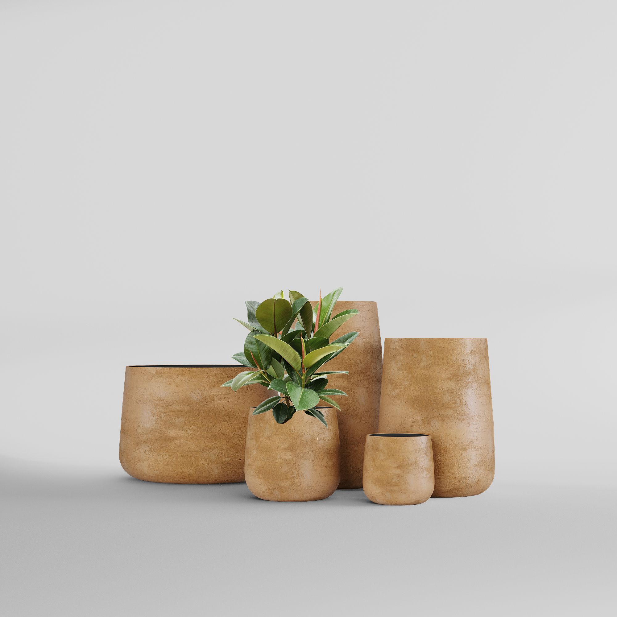 КАШПО CONE D32 H36 CLASSIC CLAY