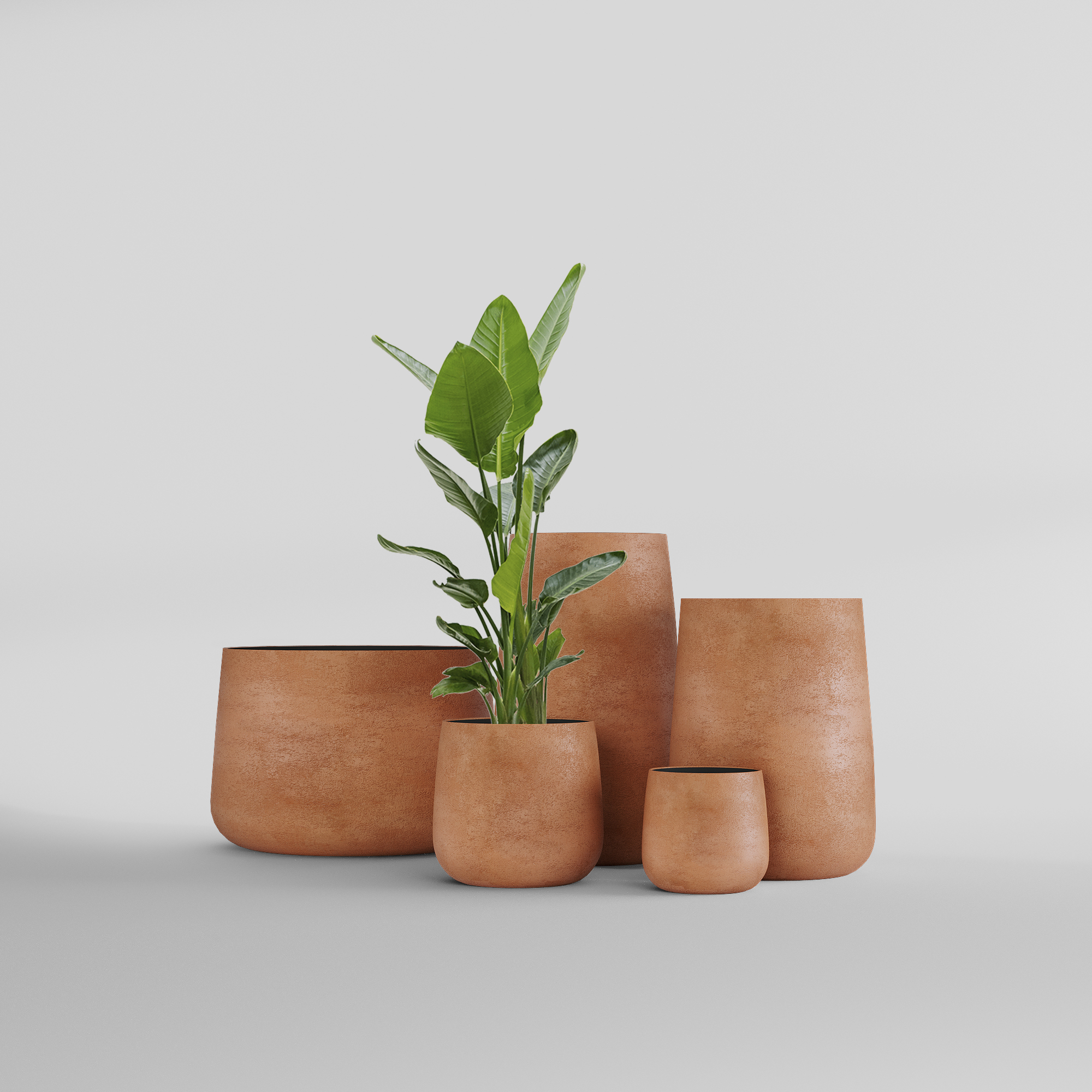 КАШПО CONE D32 H36 RED CLAY