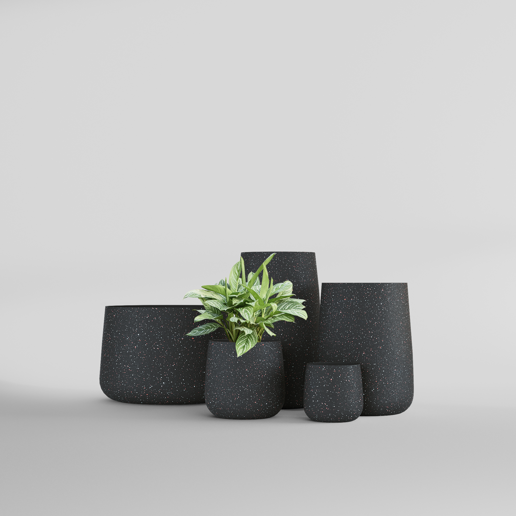 КАШПО CONE D32 H36 EGG BLACK