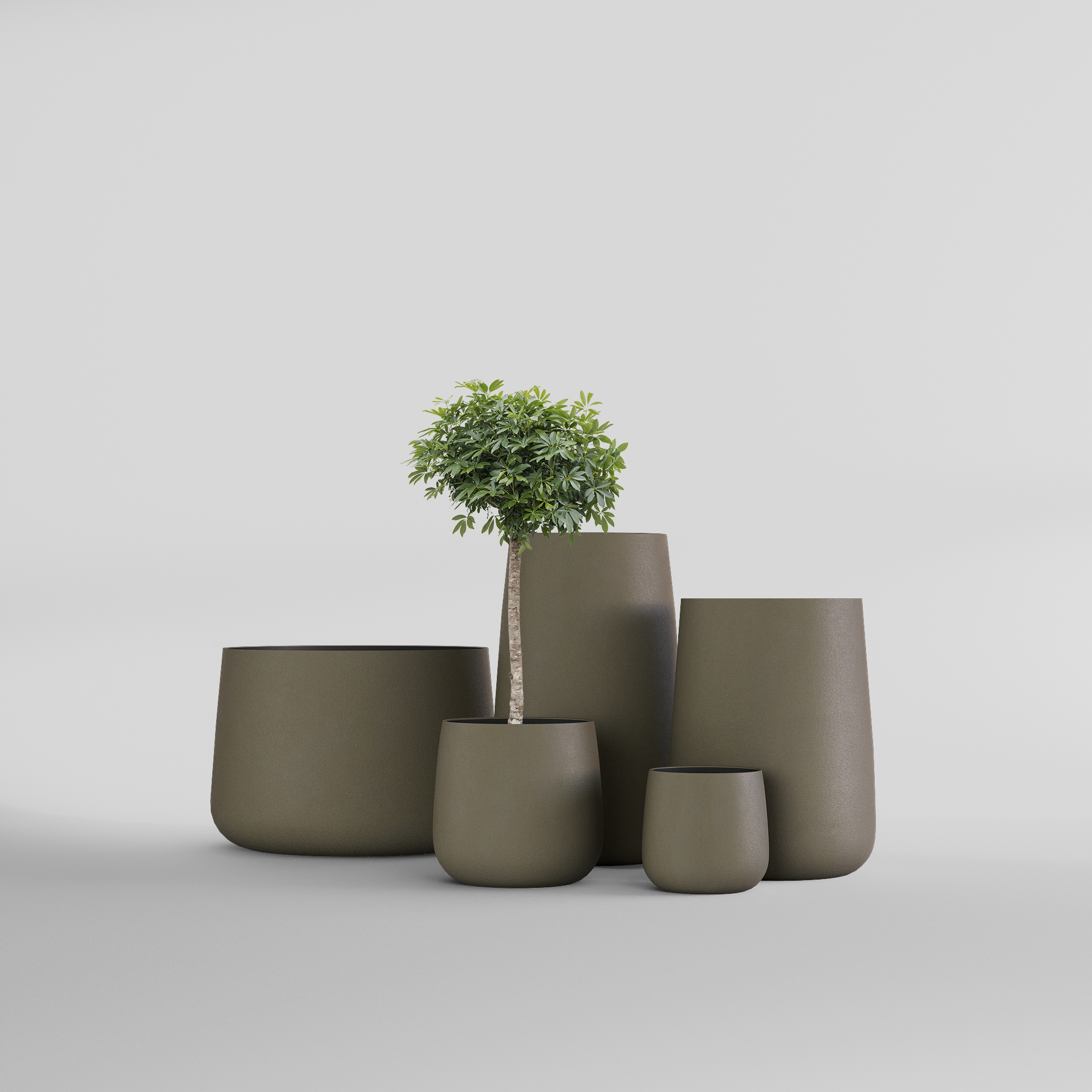 КАШПО CONE D32 H36 OLIVE