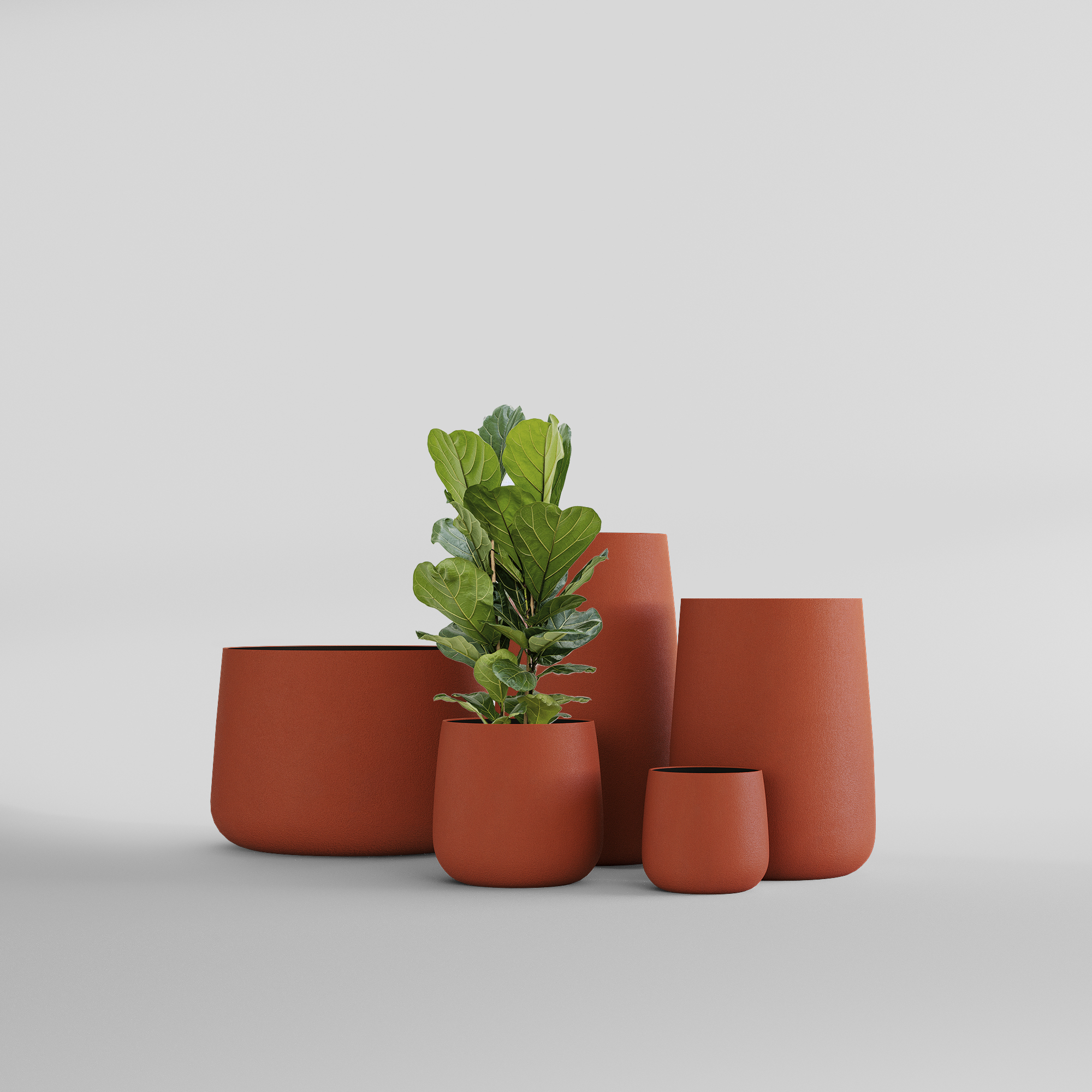 КАШПО CONE D32 H36 TERRACOTTA