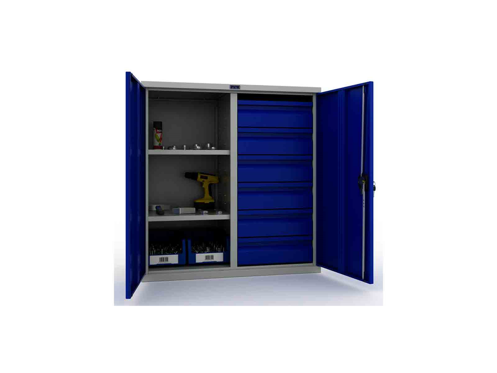 TC шкаф инструментальный TC-1095 (6 ящиков +2 полки+ перегородка)