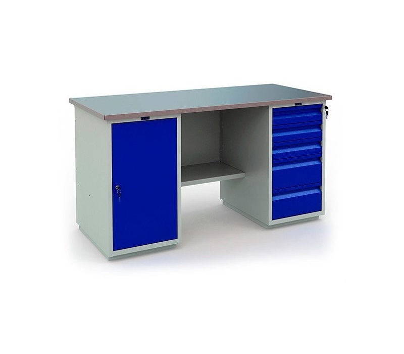 Верстак Profi 866x1600x700 (тумба WD-1 + тумба WD-5)