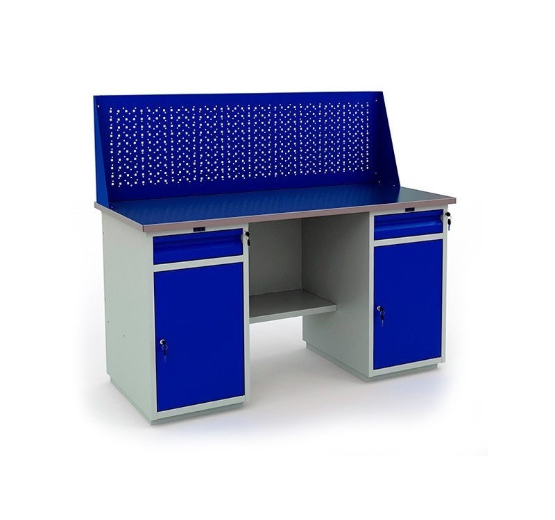Верстак Profi 866x1600x700 (тумба WD-2 + тумба WD-2 + Экран 160)