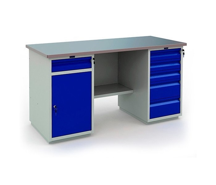 Верстак Profi 866x1600x700 (тумба WD-2 + тумба WD-5)