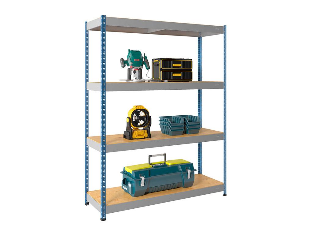 Стеллаж 200-183-91 (4 полки фанера) 300 кг