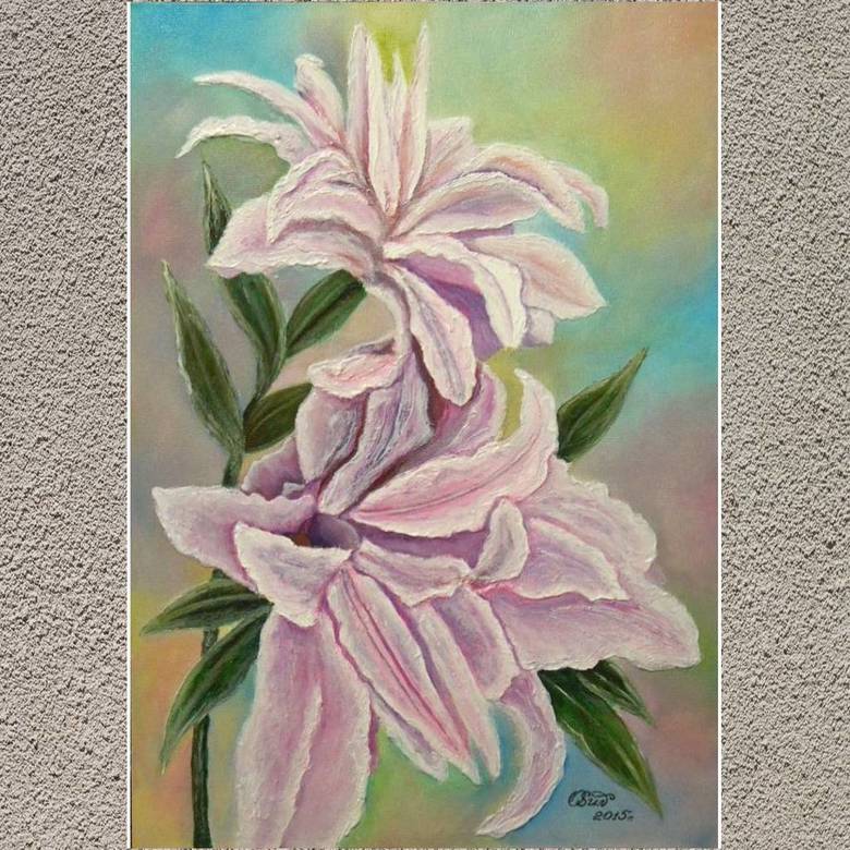 Розовые лилии 239