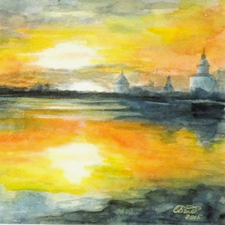 Закат над храмом 243