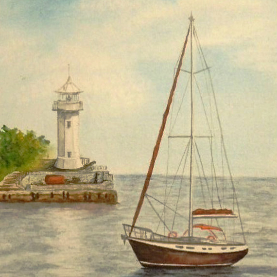 Маяк и яхта № 264