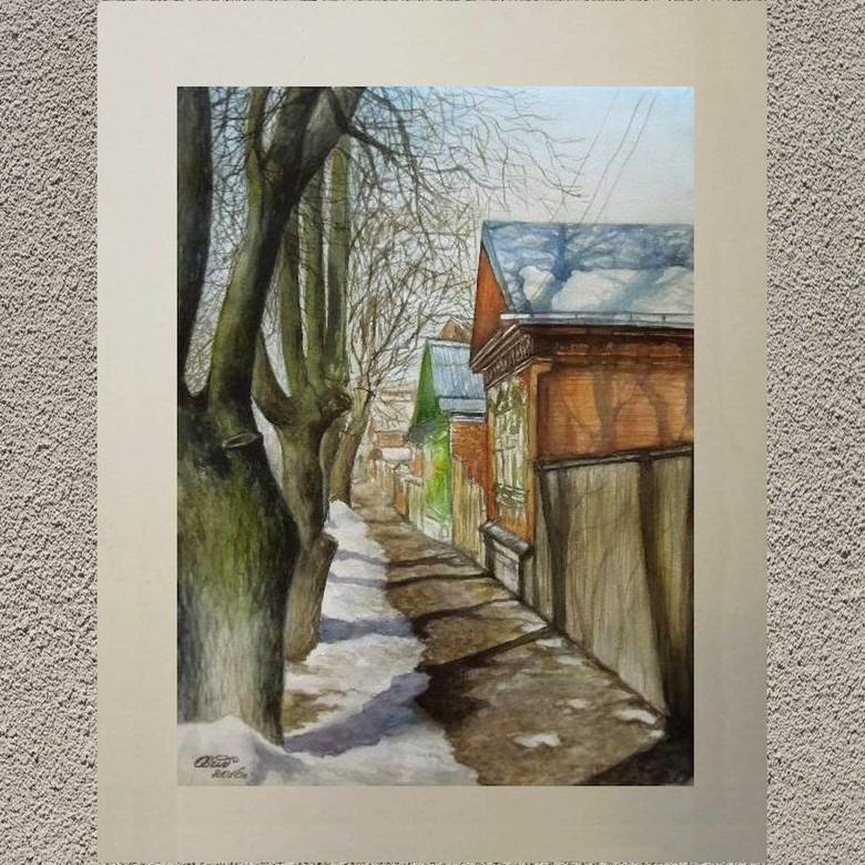 Звенигород, весна на ул. Почтовая 2005г  № 274