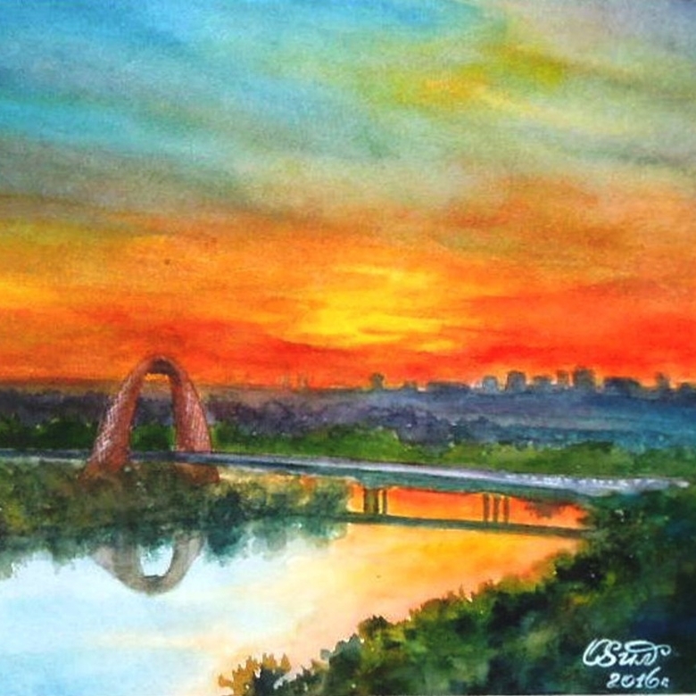 № 278, Закат в Хорошево-Мневники. Москва 22мая2016г