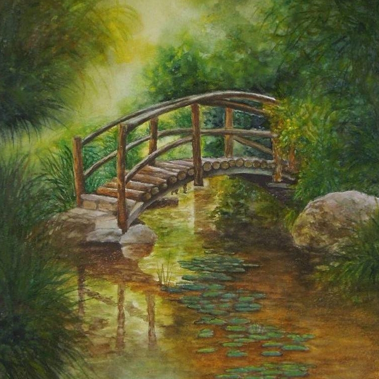 Мостик в лесу № 279