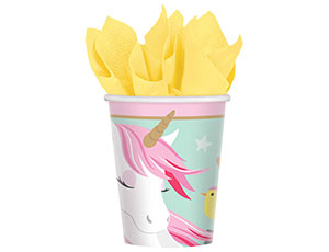 Стаканы картонные Единорог Нежный 270 мл 8 шт.уп