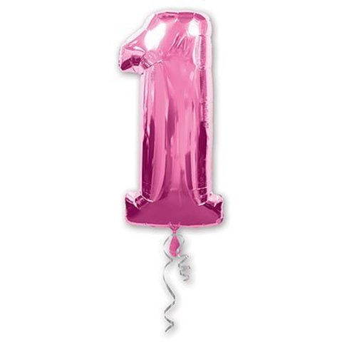 Шар-цифра Ф 1 40" Fuchsia