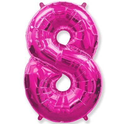 Шар-цифра Ф 8 40" Fuchsia
