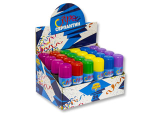 Спрей Серпантин ассорти 250мл/G