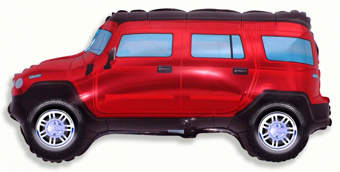 Джип красный большая фигура