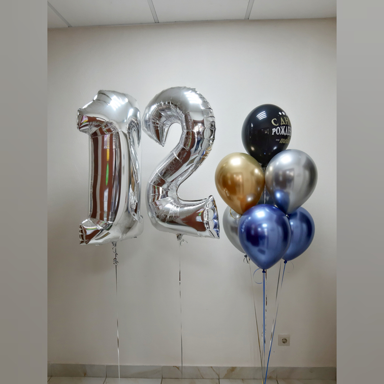 Цифры и букет для мальчика или девочки