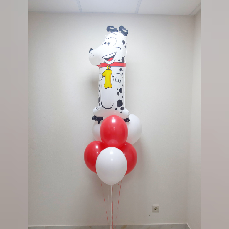 Букет 1 годик Собачка