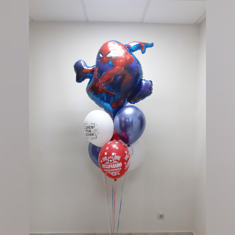 Букет с Человеком Пауком на грузе