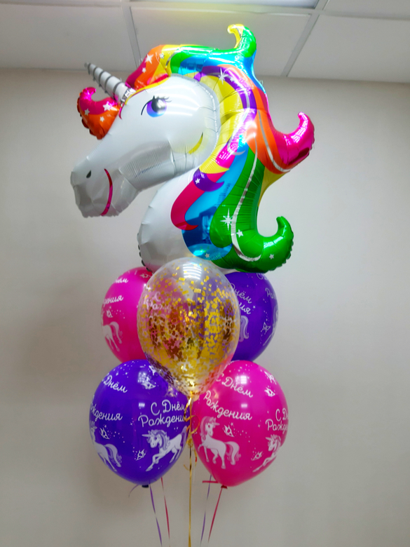 Букет с Радужным Единорогом