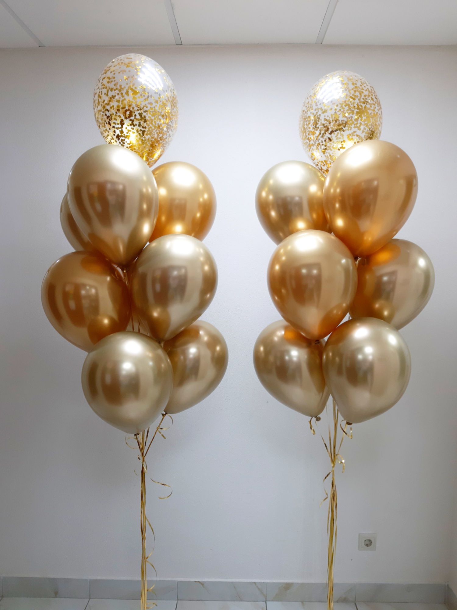 Два букета Хром шаров